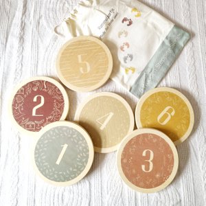 Wooden Stepping stones Montessori toy set 6 pieces