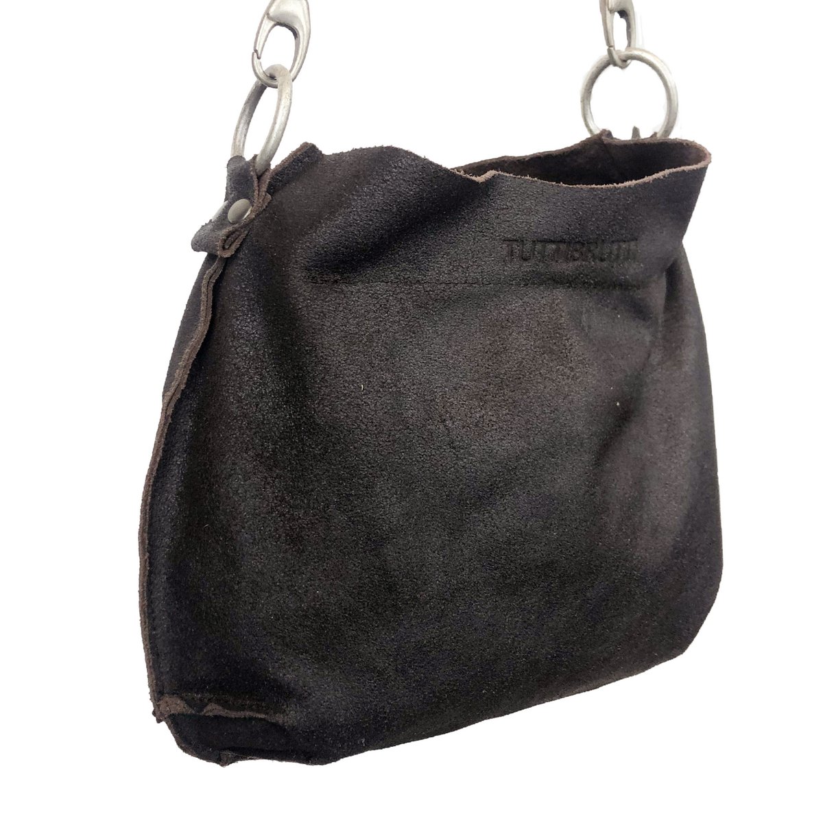 Shoulder bag mean - deep dark brown