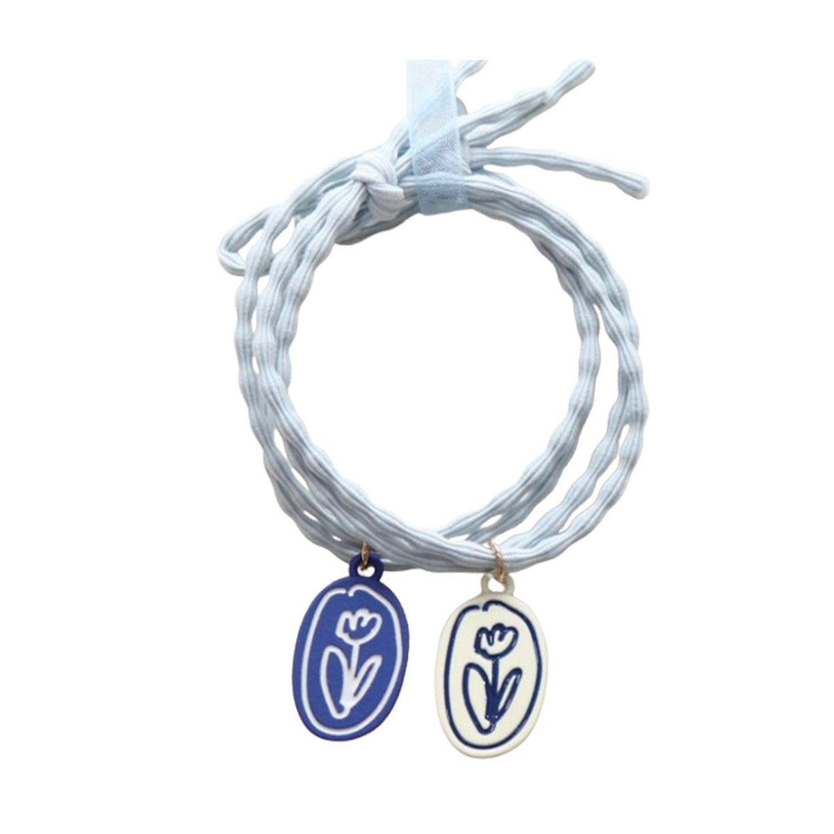 Haarelastiekjes Armband - Bloemen