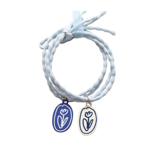 Haargummi-Armband - Blumen