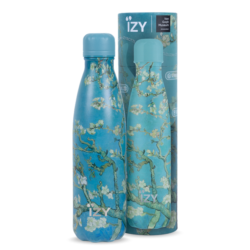 IZY Thermos Bottle - Almond Blossom - Van Gogh - 500ML To-Go Insulated Water Bottles