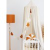 “Cream Circus” Linen Garland with Half Moons