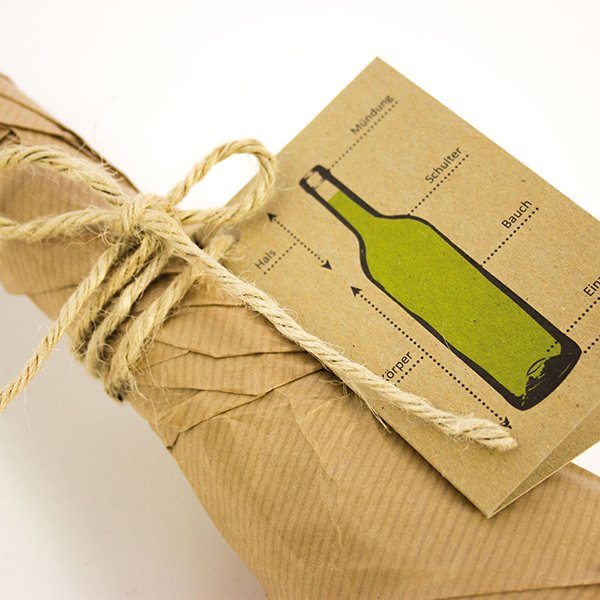 Gift tag wine supplies: wine bottle