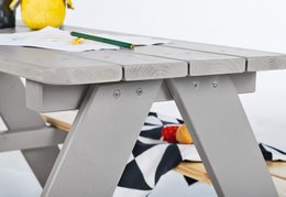 Children´s picnic bench „Nicki für 4”, grey