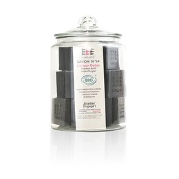 Bio Carbon Detox Sæbekrukke - Rensende - 30 x 100g