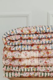 Ensemble de literie matelassée en coton pour les enfants «Garden d'été» - conception patchwork, petite taille