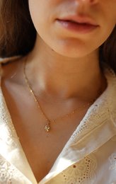 Ede - Collier minimaliste de perles de cristal
