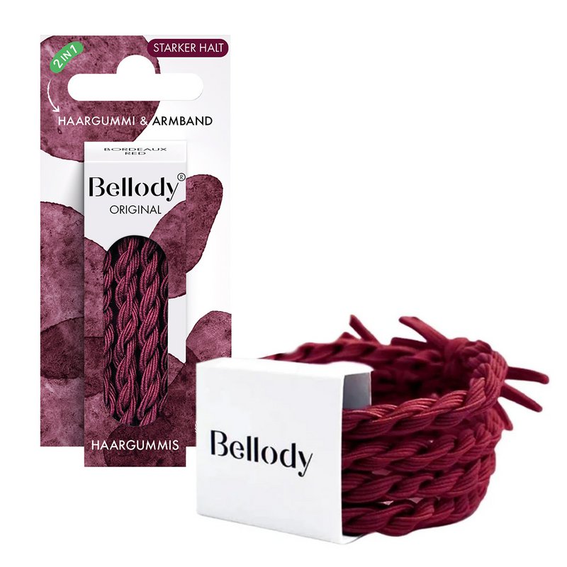 Hårbånd Rød - Bellody®(4 stk.) - Stilfulde flettede hårbånd