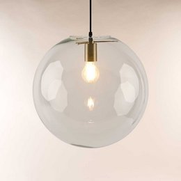 Orb glass ball pendant lamp