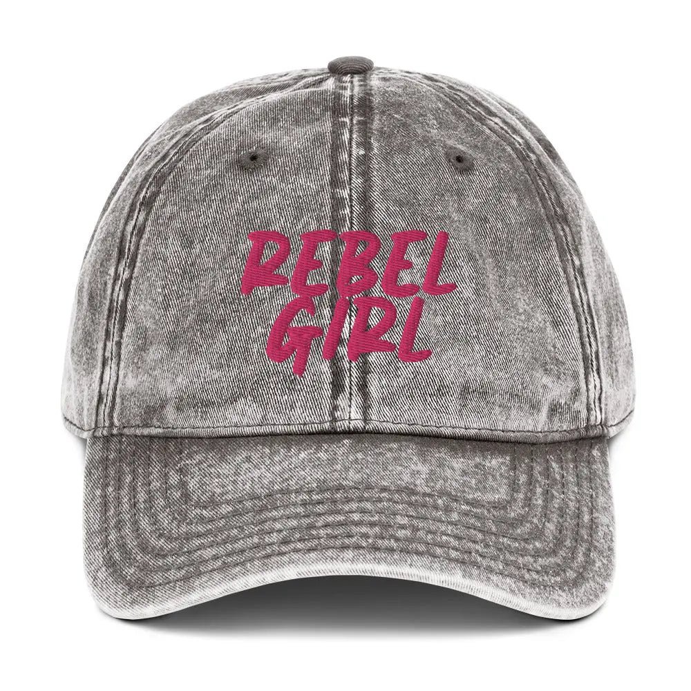 Gorra vintage REBEL GIRL Gorra vintage de sarga de algodón