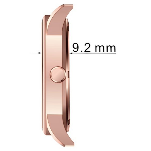FLORIDA'S CAVALIER DOBLE CHAPADO ORO ROSA 3 MANECILLAS 10 ATM