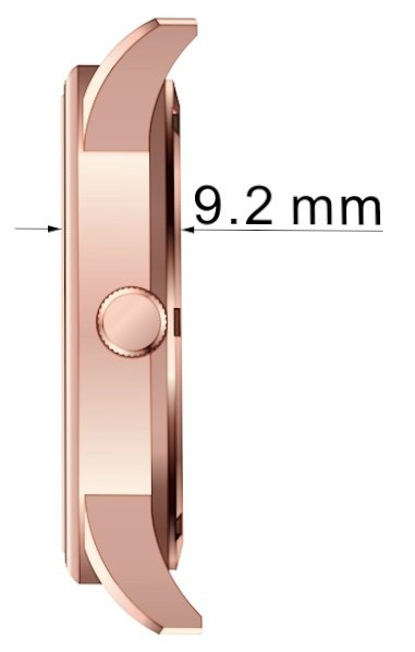 FLORIDA'S CAVALIER DOBLE CHAPADO ORO ROSA 3 MANECILLAS 10 ATM