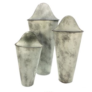 Planter hanging, metal Set of 3