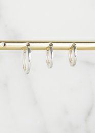 Mix and match boucle d'oreille argent
