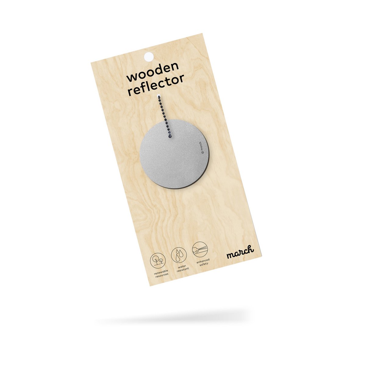 Reflektor aus Holz SILBER