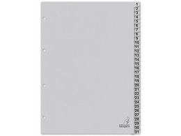 ECO tab Kangaro A4 numbers 180gr gray cardboard 4r 31pcs FSC