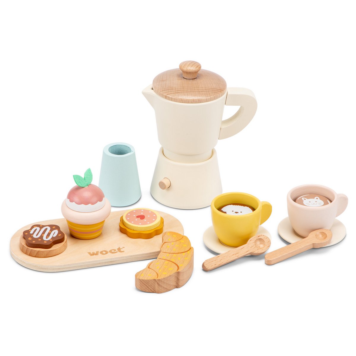 Houten percolator koffie speelset