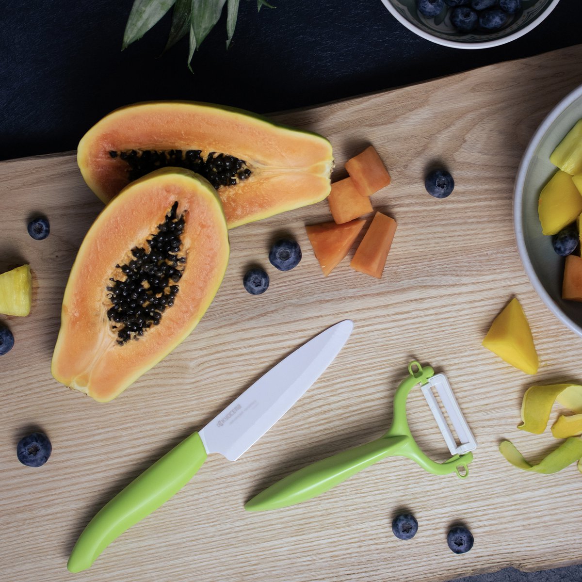 GREEN GEN ceramic utility knife, blade: 11 cm