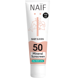 Naïf Mineral Sunscreen 0% perfume for Baby & Kids SPF50 100ML
