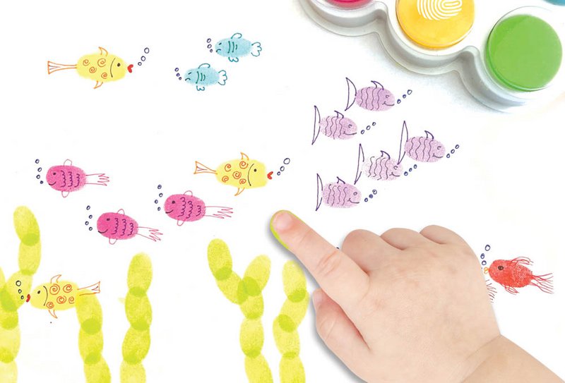 Pack 6 Fingerstempelkissen