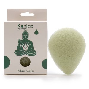 TKong-07-6xTeardrop Konjac-spons - Aloë Vera