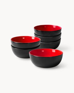 MIAMIO - Schalenset - Le Papillon Collection (Zwart/Rood)