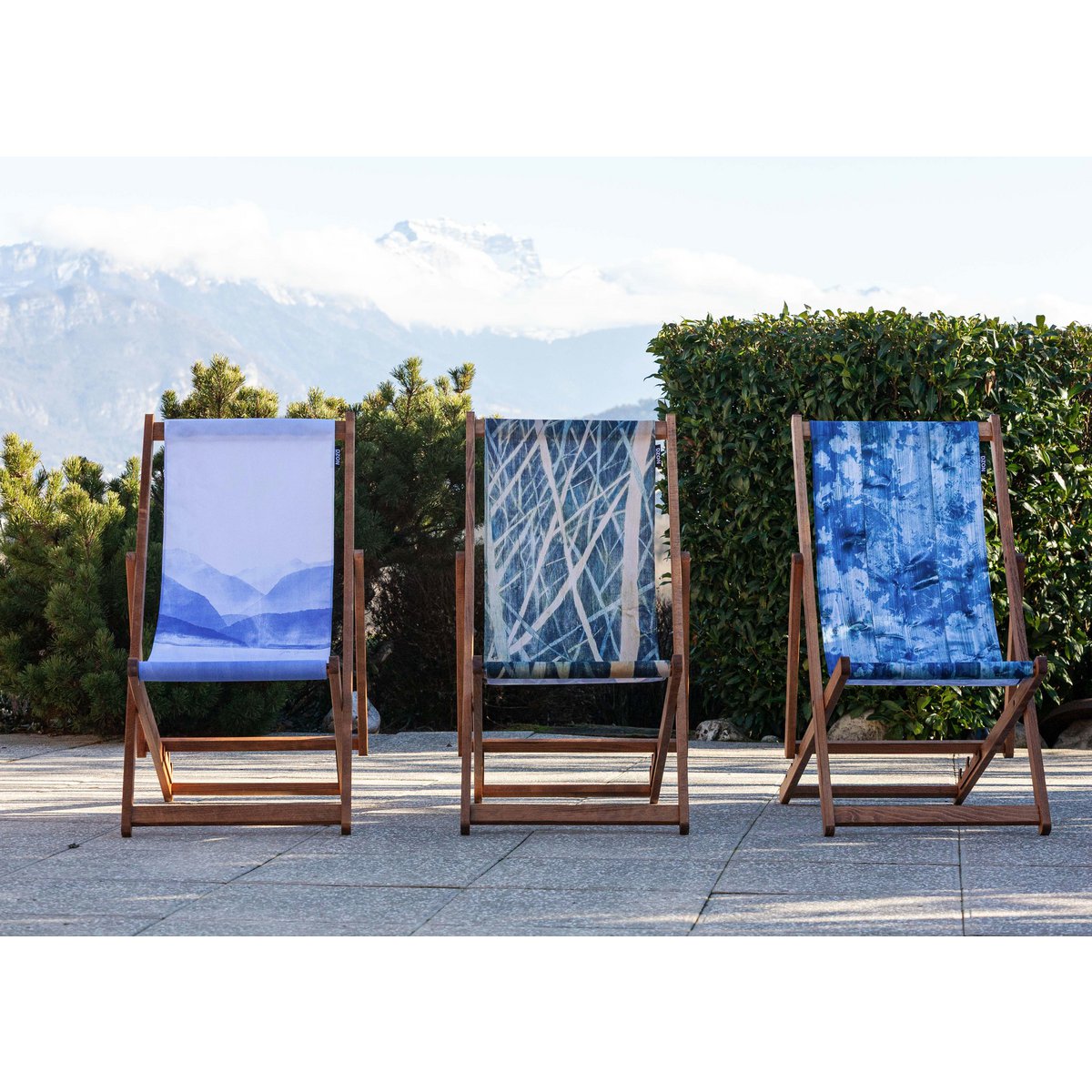 Transat chilienne - bois massif - toile amovible – Design by Gilles Giacomotti