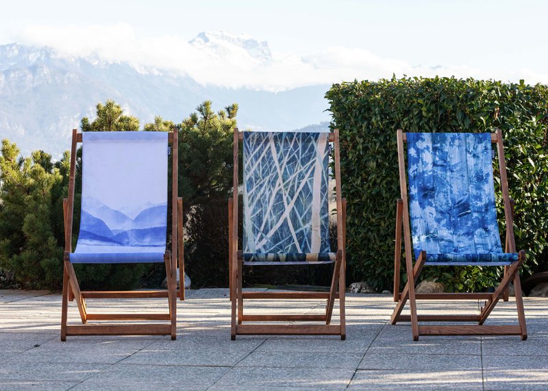 Transat chilienne - bois massif - toile amovible – Design by Gilles Giacomotti