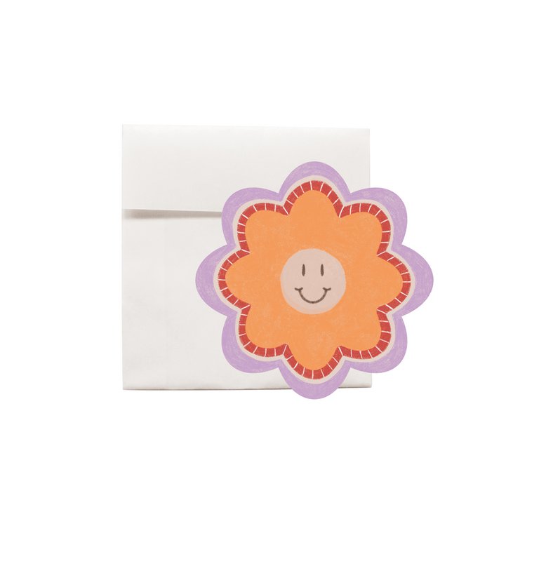 Mini tarjeta de felicitación flores mueren