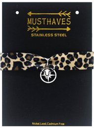 E-E10.1 B2275-007S S. Steel Bracelet Leopard Star