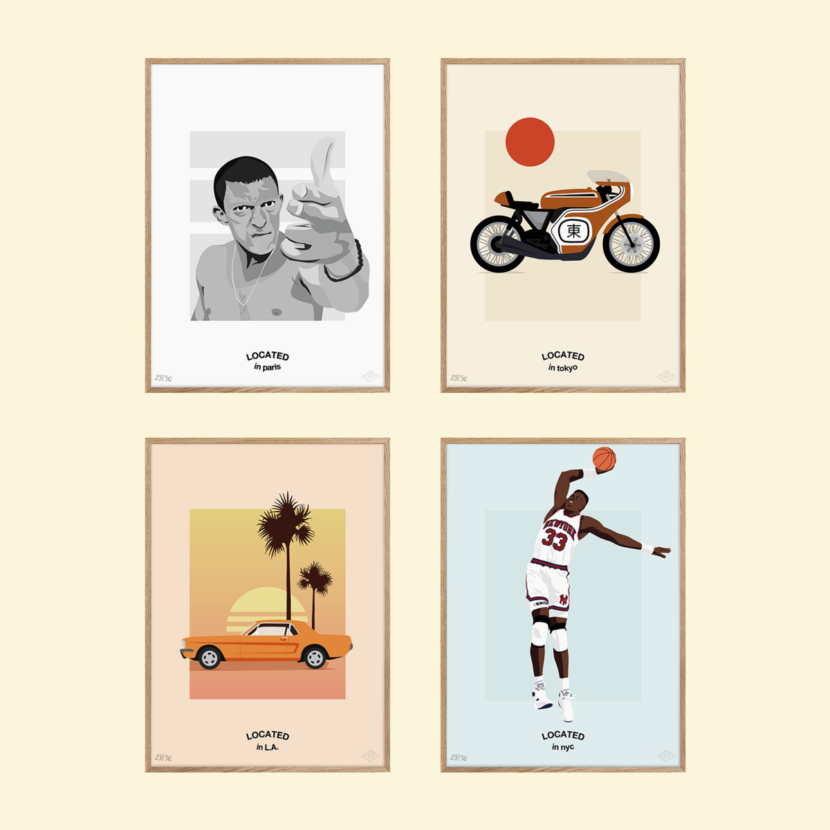 Poster "Honda Moto, Located in Tokyo" Limited edition art print | 30x40cm