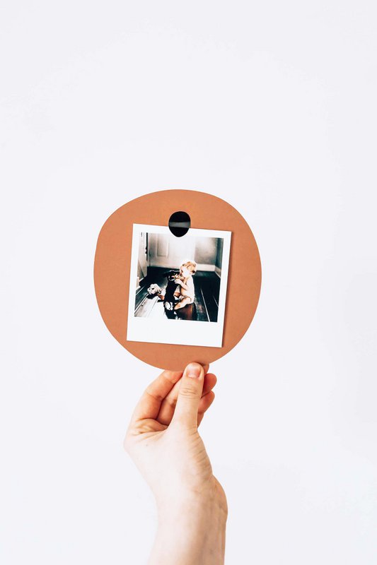 Bubble photo stickers small