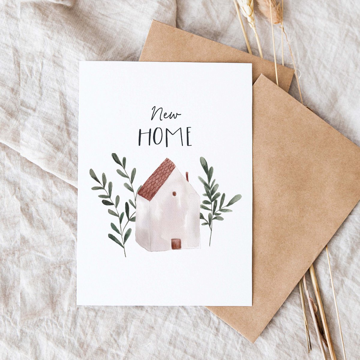 Folding card "New Home pastel" | move