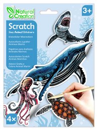 Scratch Stickers - Zeedieren