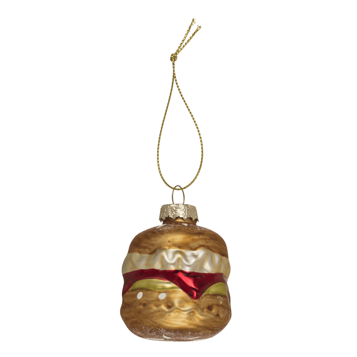 Baumschmuck aus Glas, Fast Food, 3er-Set, Burger