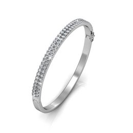 Bransoletka Glamour - Argenté et Cristal