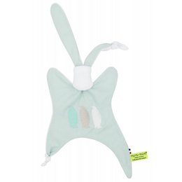 Soft green penguin-shaped baby blanket, made of plush material, suitable for infants and toddlers.