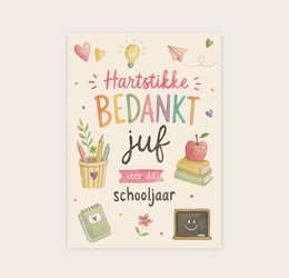 Postkarte, vielen Dank, Lehrer