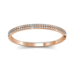 Bracciale Glamour - Oro rosa e cristalli