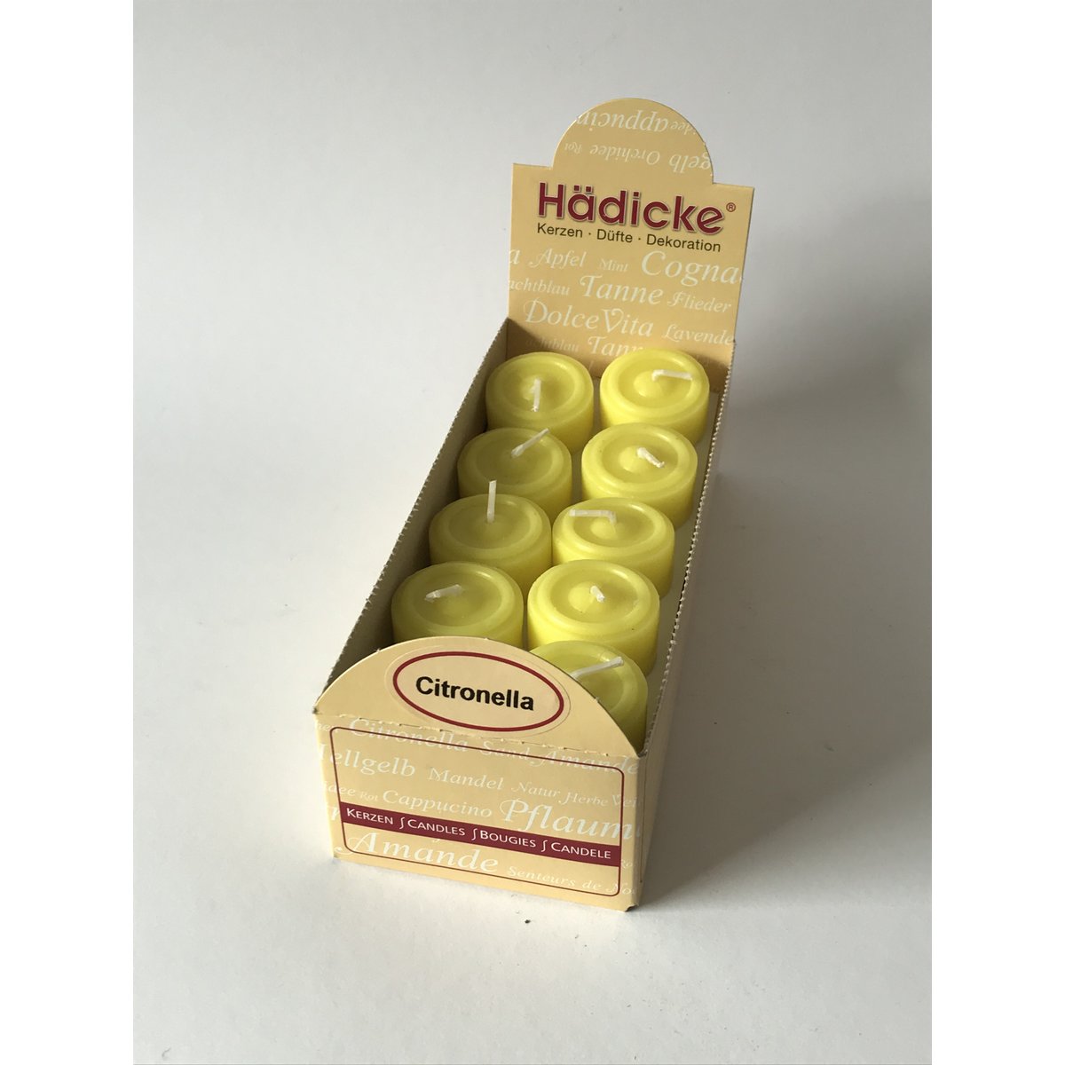 Duftteelichte Citronella, 20 St./Box