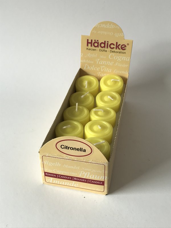 Duftteelichte Citronella, 20 St./Box