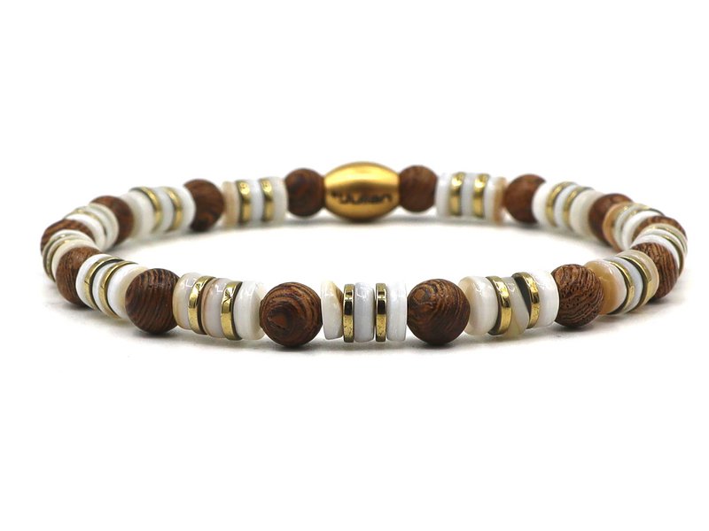 Enam Tiga naturel (zilver of goud)