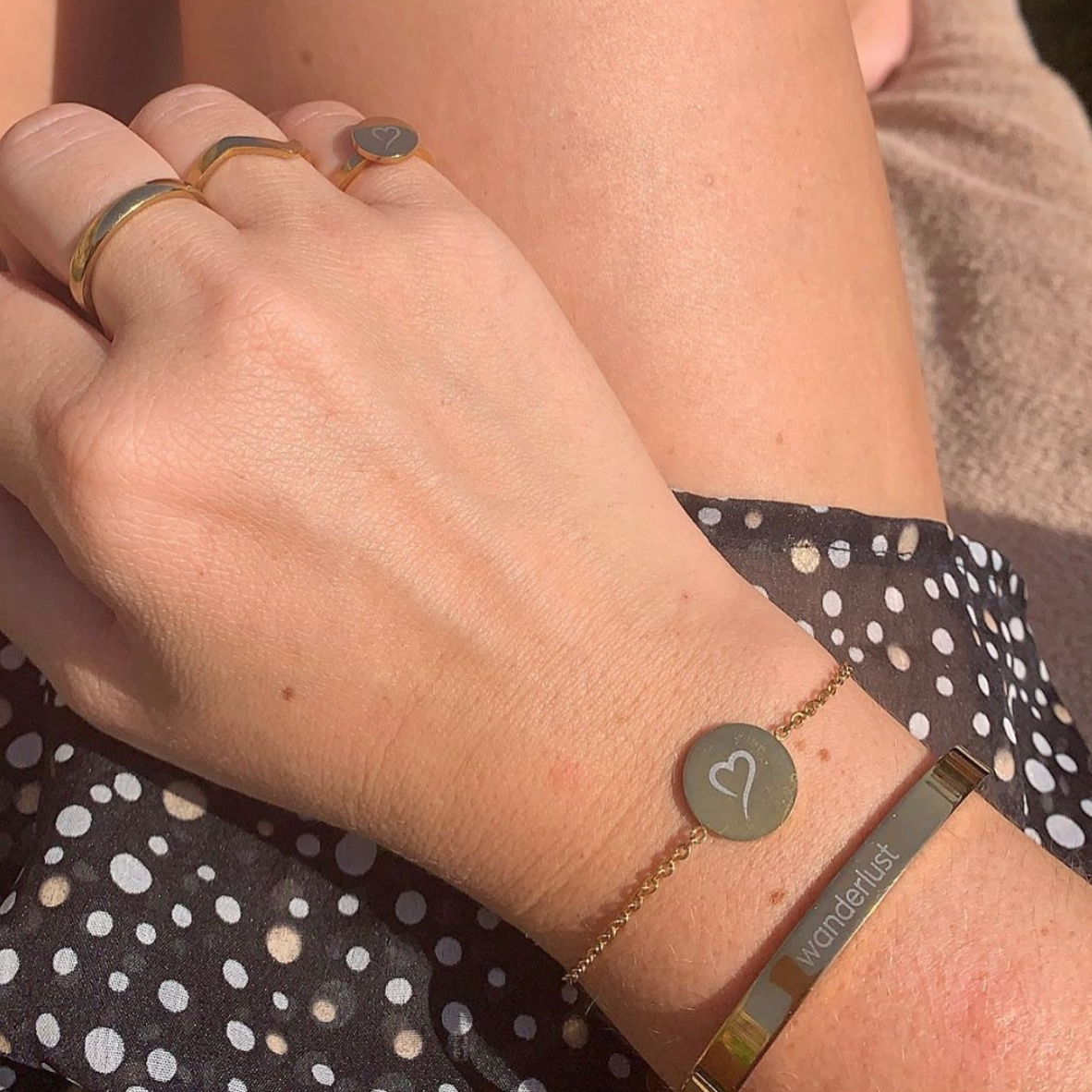 Armring Wanderlust Guld 6mm