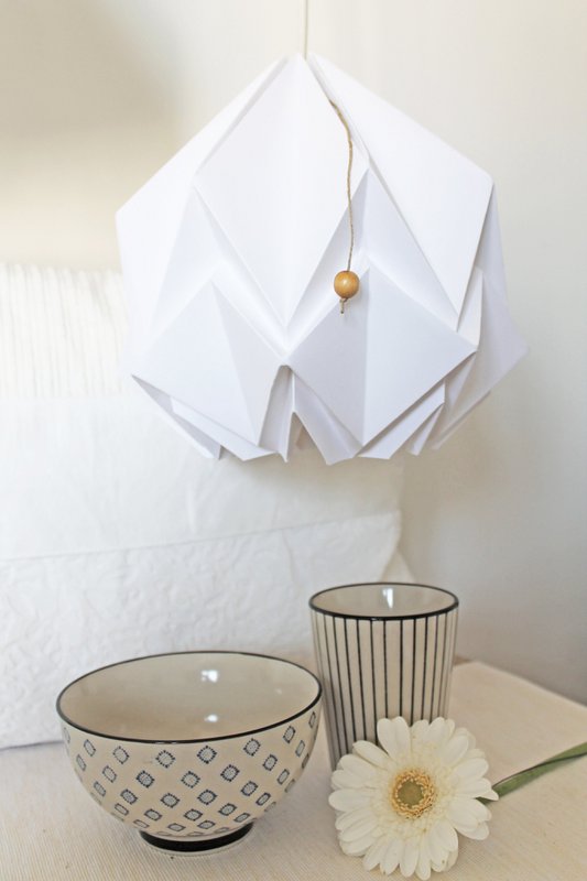 Origami Plain Color Papier Anhänger - Größe S.