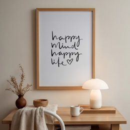Poster: Happy mind happy life