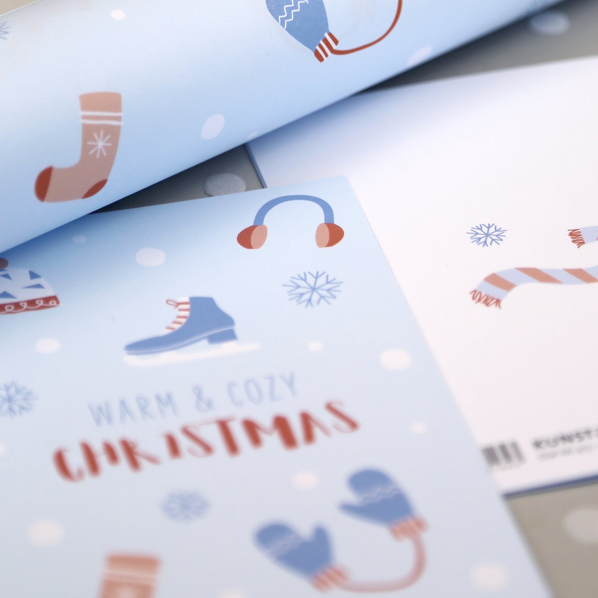Kerstkaart Olaf hoed