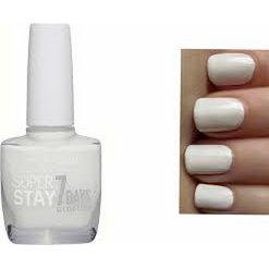 Smalto per unghie super soggiorno 7 giorni gemey maybelline - n ° 71 bianco puro