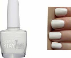 Neglelak super ophold 7 dage Gemey Maybelline - N ° 71 Pure White