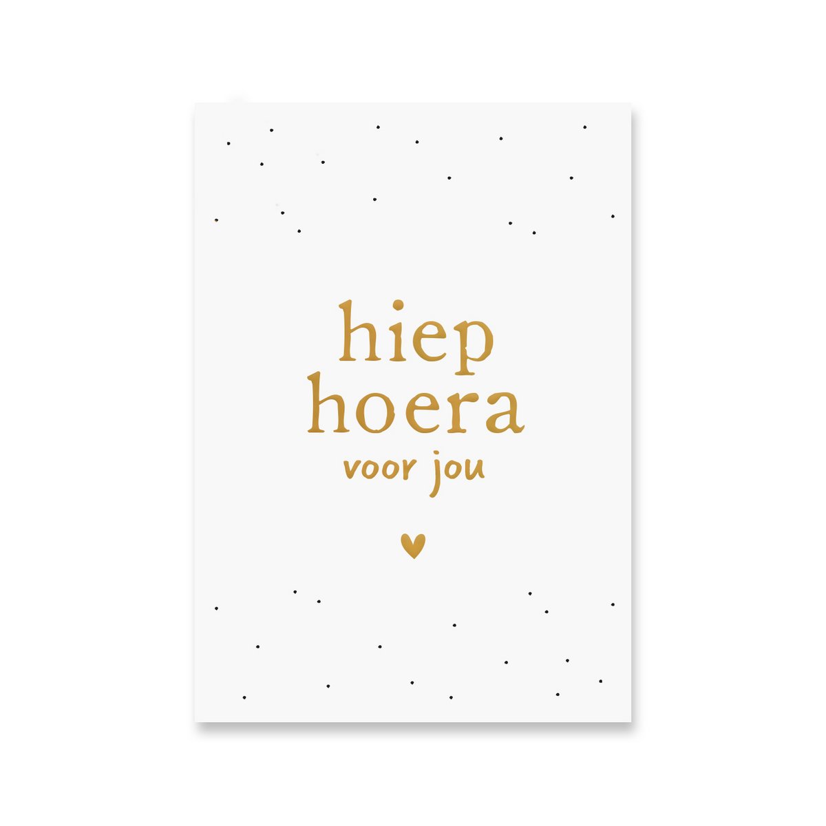 Carte Hip Hourra | Feuille d'or
