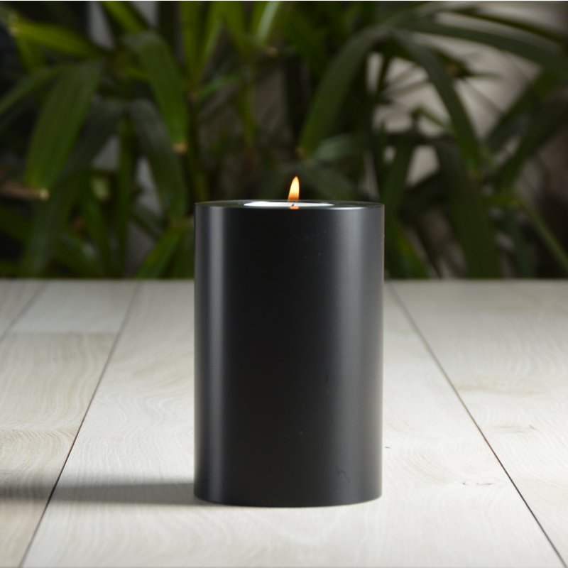 Sin! Teelichthalter Dauerkerze Trend schwarz ∅ 8 cm